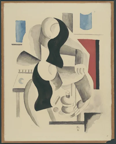 Two Women (Deux Femmes ) by Fernand Léger, drawing, 1921