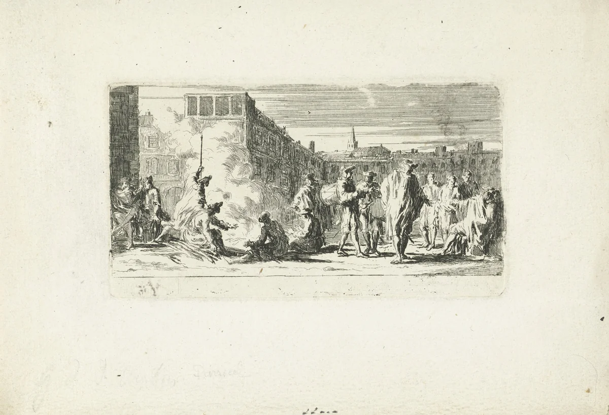 Legerplaats by Joseph Parrocel, print, 1656-1703