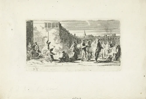 Legerplaats by Joseph Parrocel, print, 1656-1703