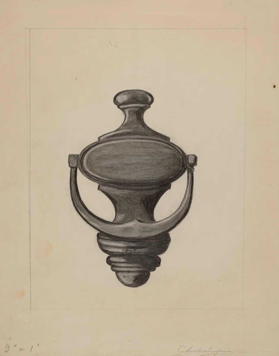 Door Knocker by Columbus Simpson, index of american design, 1936