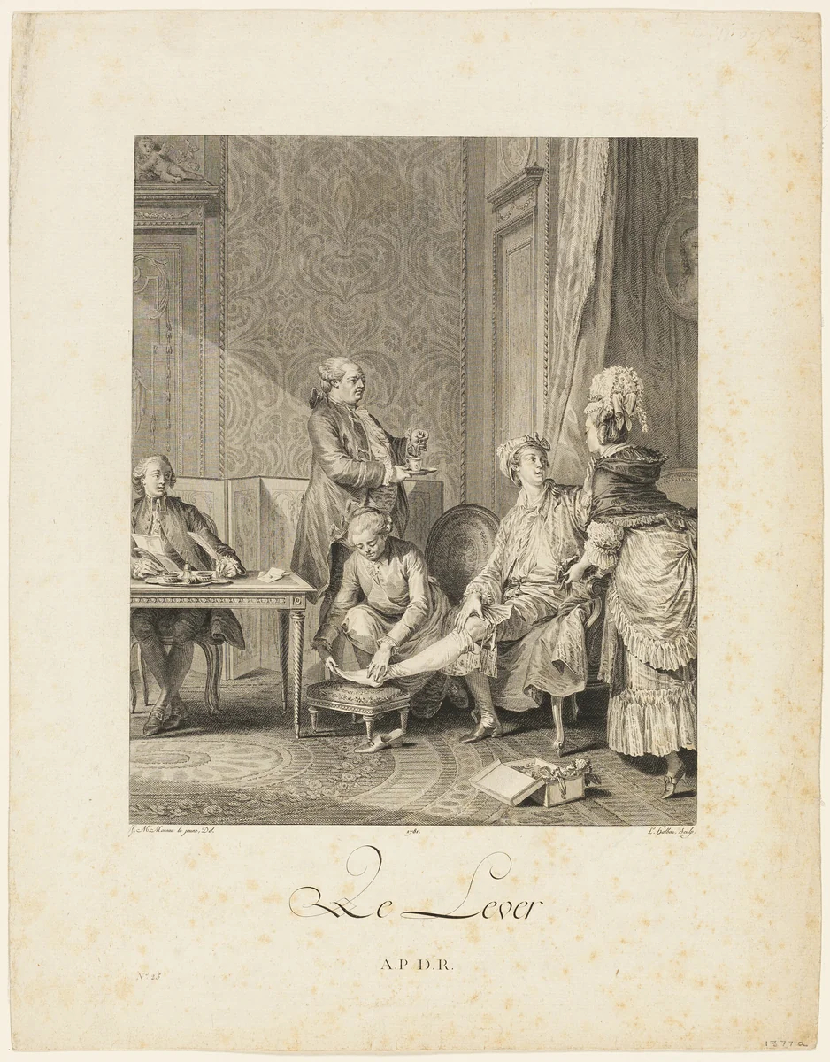 Rising by Louis Michel Halbou, print, 1781