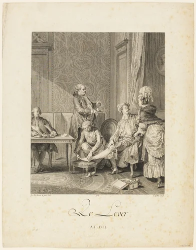 Rising by Louis Michel Halbou, print, 1781
