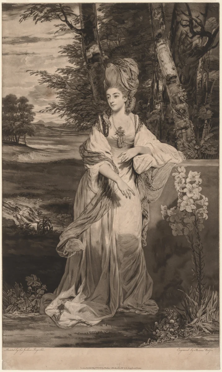 Lady Bampfylde by Thomas Watson, print, 1779
