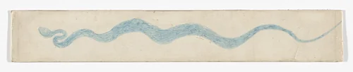 Blue Snake by Bill Traylor, drawing, 1939