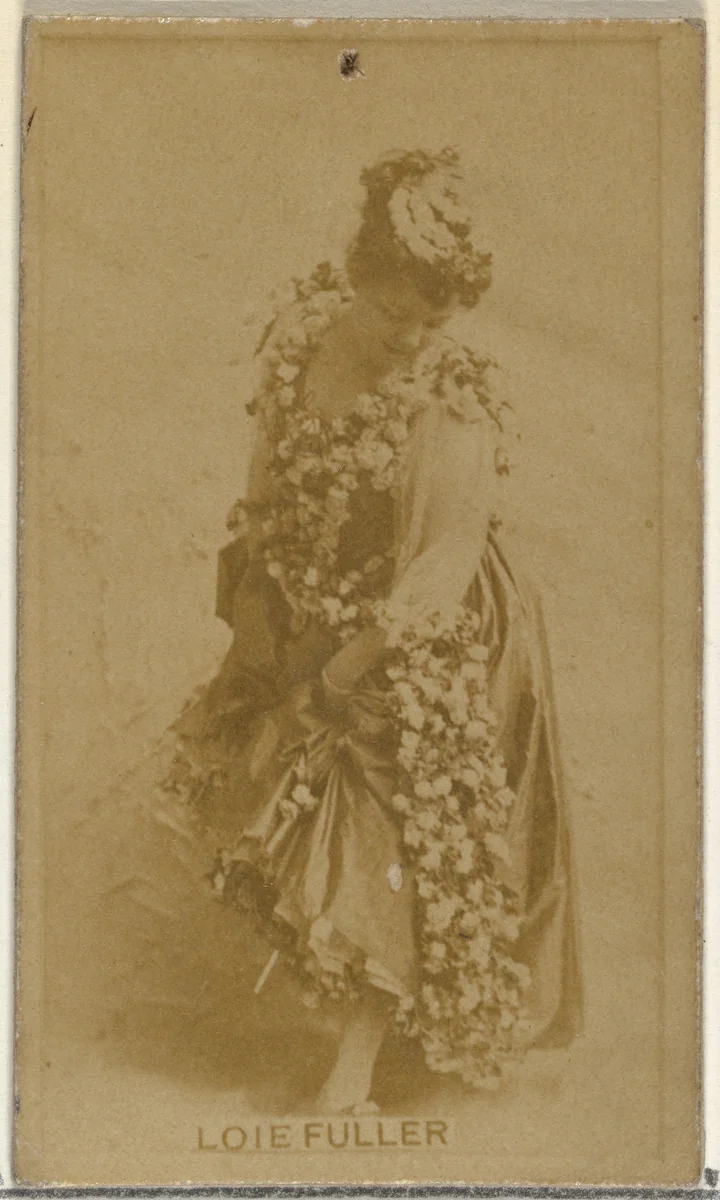 Loie Fuller, from the Actors and Actresses series (N145-8) issued by Duke Sons & Co. to promote Duke Cigarettes by W. Duke, Sons & Co., photograph, 1890-1895