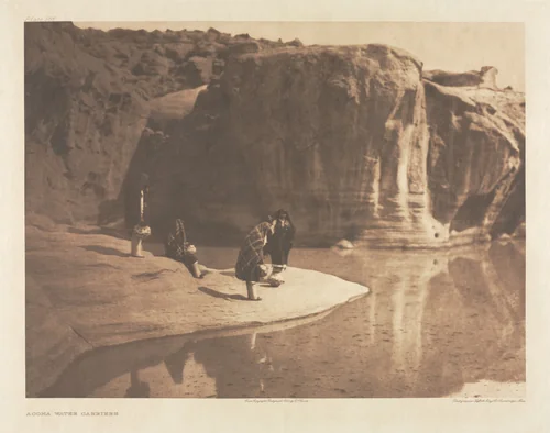 Portfolio XVI, Plate 568: Acoma Water Carriers by Edward Curtis, other, 1904