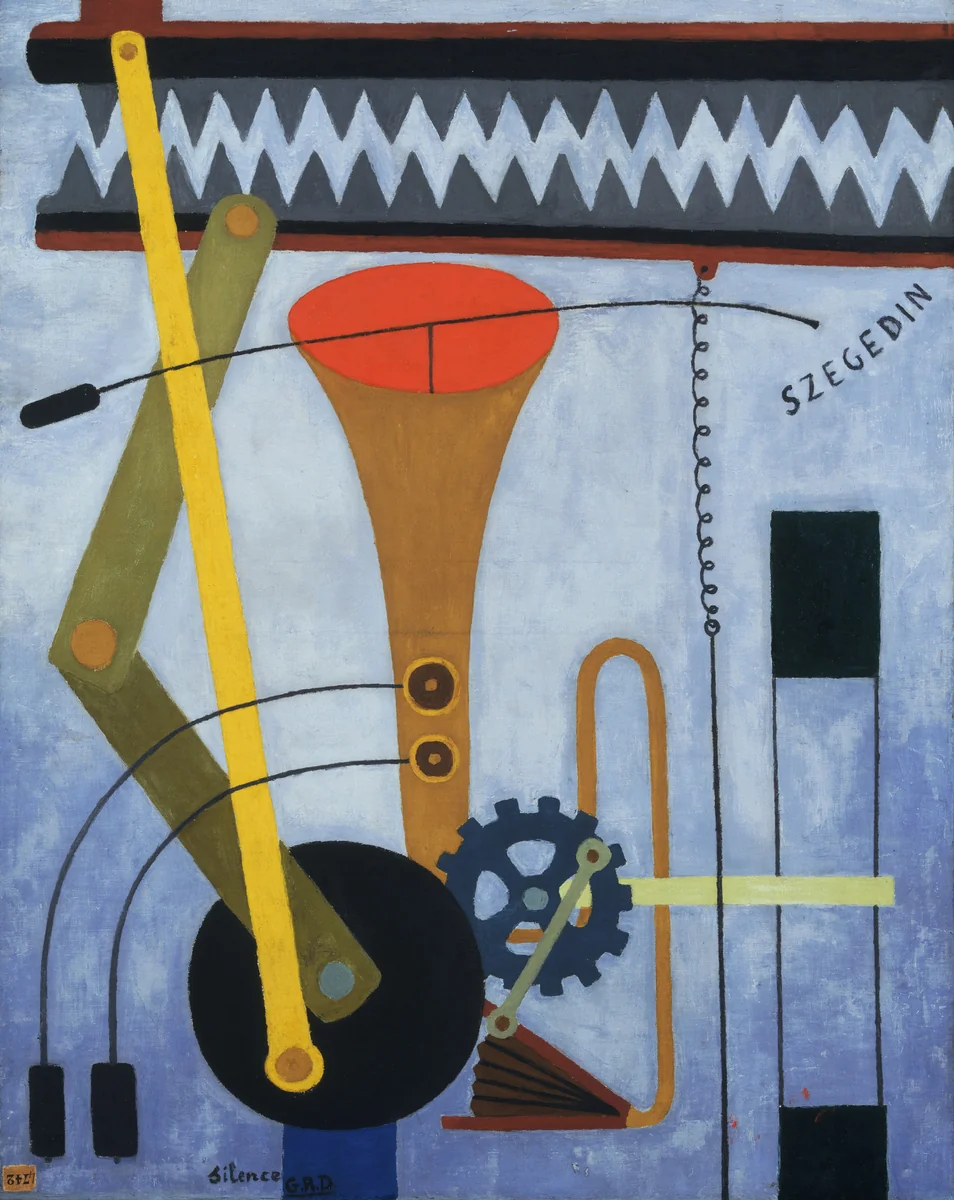 Silence by Georges Ribemont-Dessaignes, painting, 1915