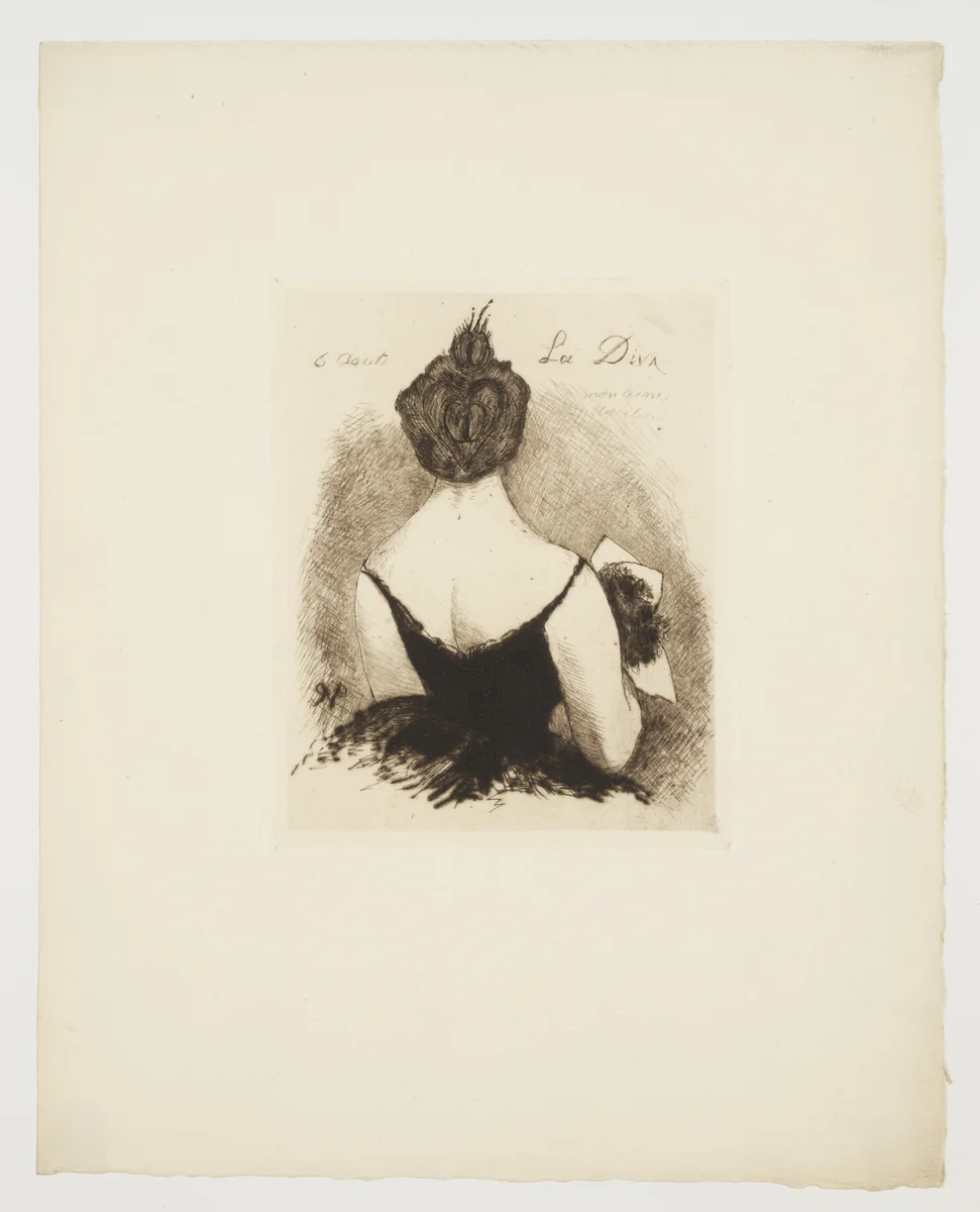 The Diva (La Diva) by Paul Gachet, print, 1850-1900