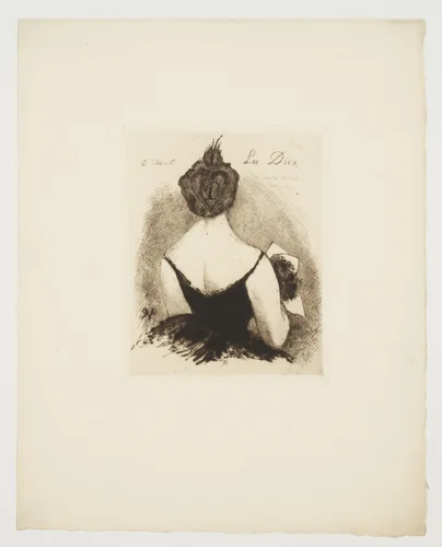 The Diva (La Diva) by Paul Gachet, print, 1850-1900