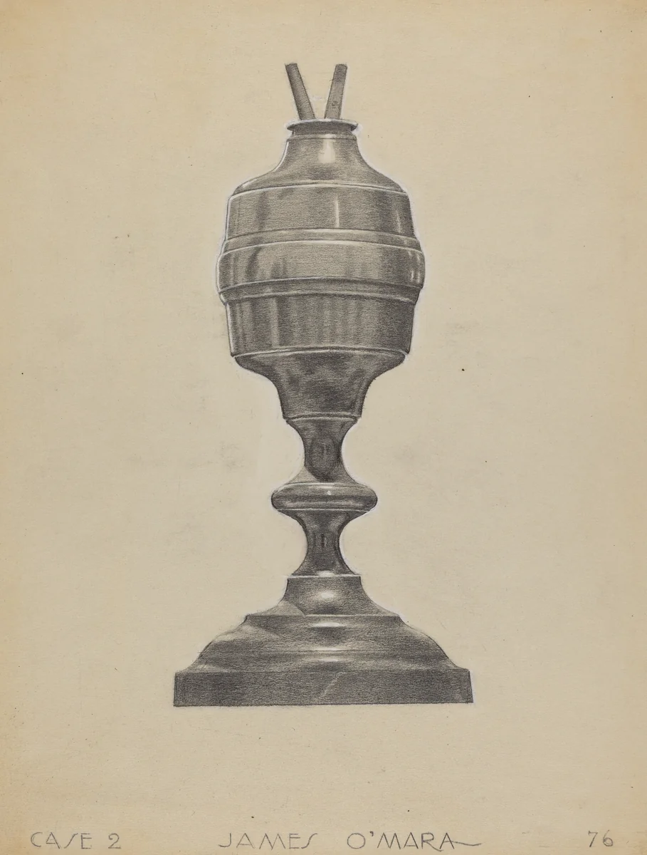 Lamp by James O'Mara, index of american design, 1939
