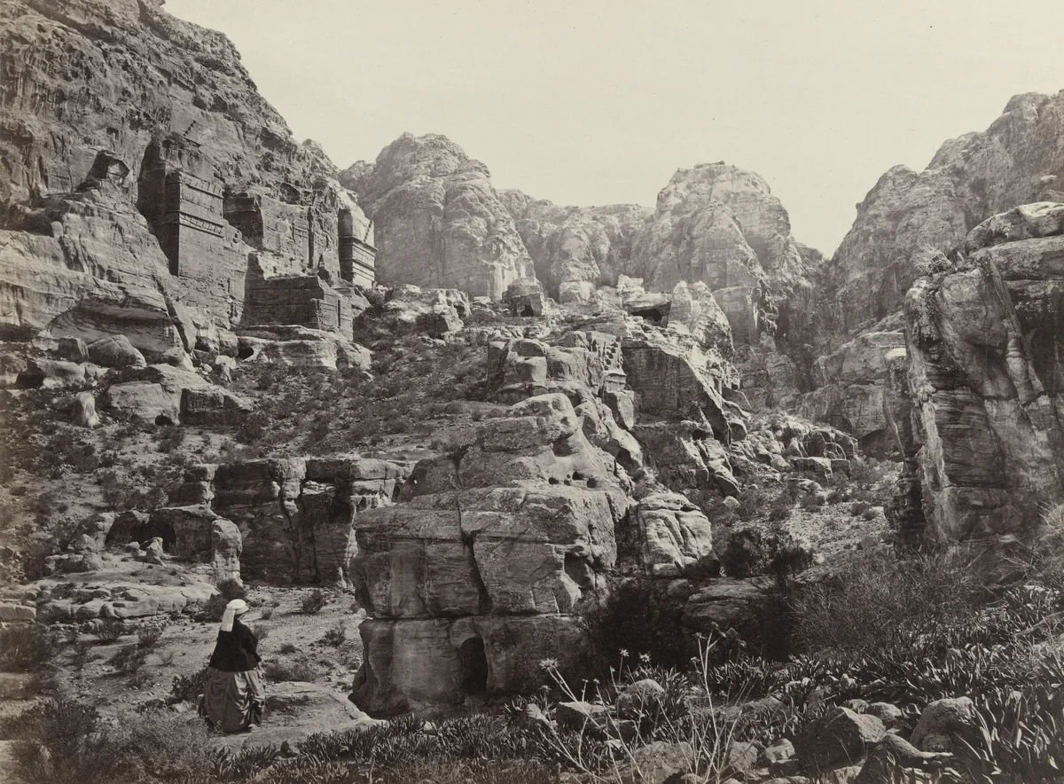 Site of Petra, The Rock City of Edom (#549) by Francis Frith, photograph, 1860