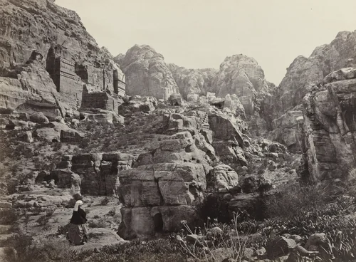 Site of Petra, The Rock City of Edom (#549) by Francis Frith, photograph, 1860