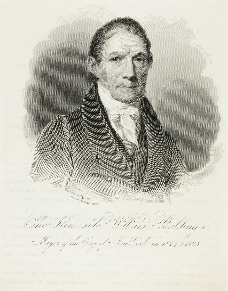 The Honourable William Paulding by Asher Brown Durand, print, 1826