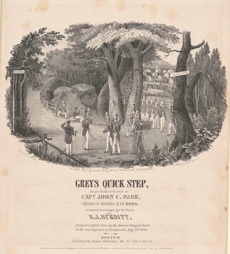Grey's Quick Step by W. Lydston Jr., print, 1839