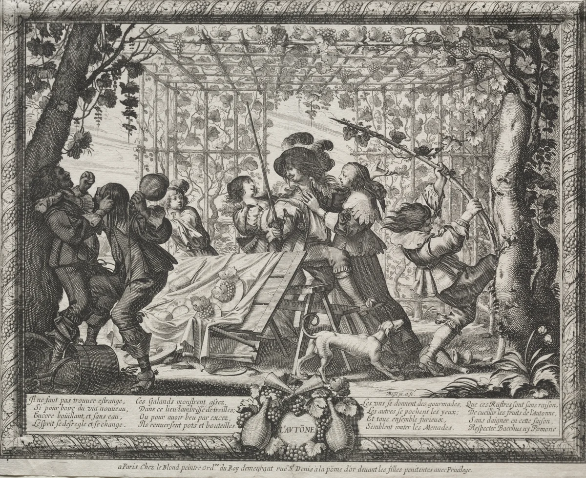 The Four Seasons: Autumn by Abraham Bosse, print, 1635