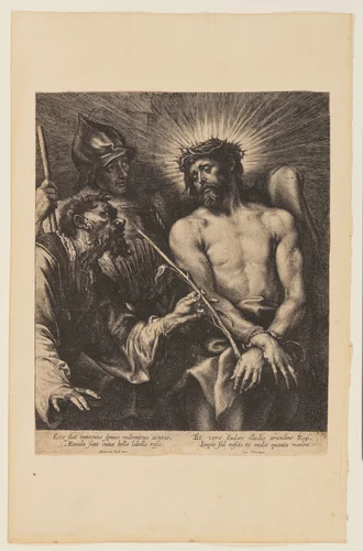 Christ Crowned with Thorns by Anthony van Dyck, print, 1630-1640