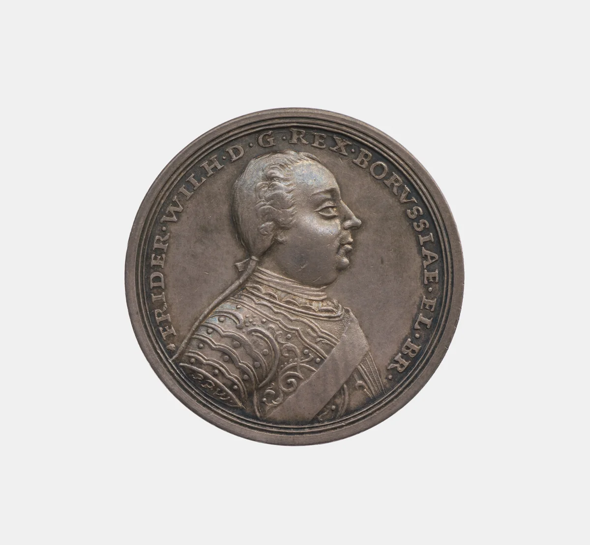 Frederich Wilhelm I / Arrival of the Salzurg emigrants in Prussia by Peter Paul Werner, metalwork, 1732