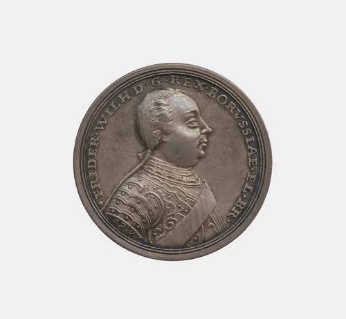 Frederich Wilhelm I / Arrival of the Salzurg emigrants in Prussia by Peter Paul Werner, metalwork, 1732