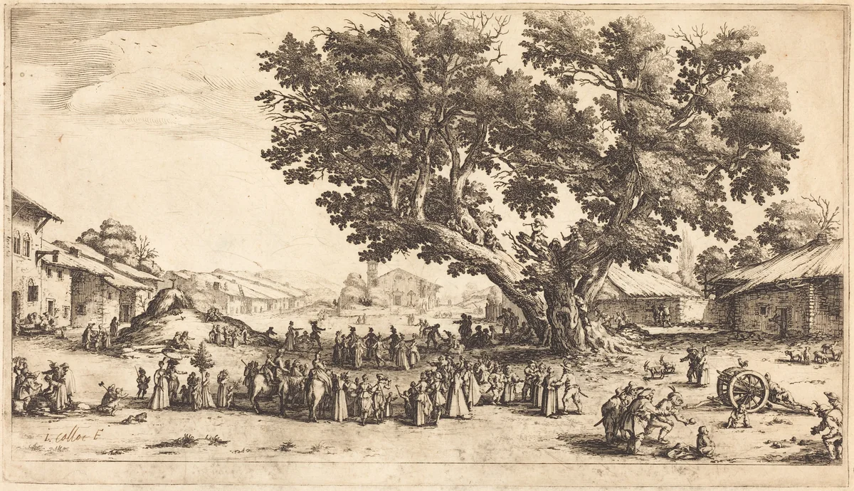 The Fair at Xeuilley by Jacques Callot, print, 1624