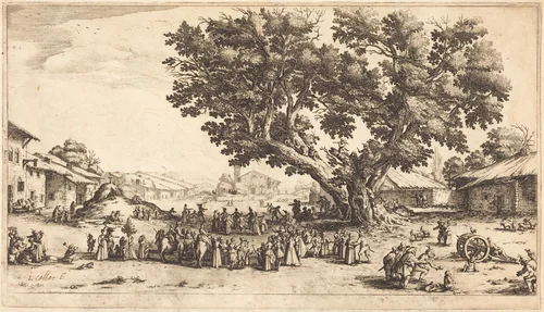The Fair at Xeuilley by Jacques Callot, print, 1624