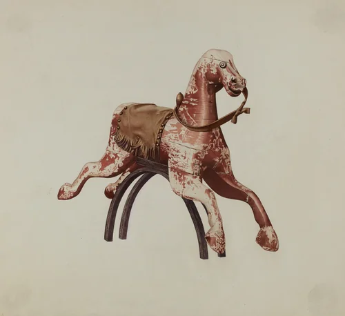 Rock Horse by Henry Tomaszewski, index of american design, 1935-1942