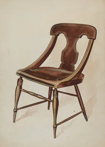 Chair (painted) by Lillian Causey, index of american design, 1937