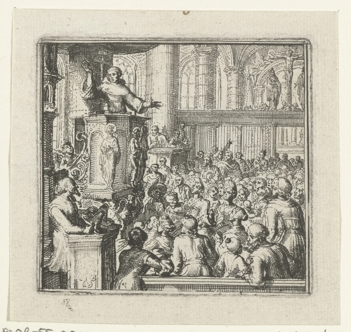 Illustratie voor de Decamerone van Boccaccio by Romeyn de Hooghe, print, 1697