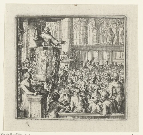 Illustratie voor de Decamerone van Boccaccio by Romeyn de Hooghe, print, 1697