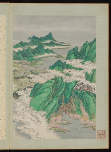 Landscapes by Shangrui, painting, 1672
