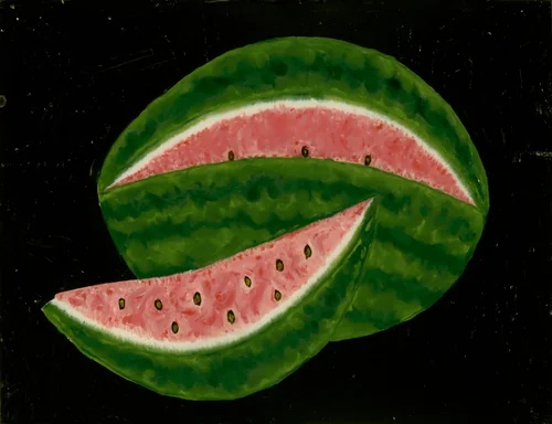 Watermelon by American 19th Century, painting, 1825-1874