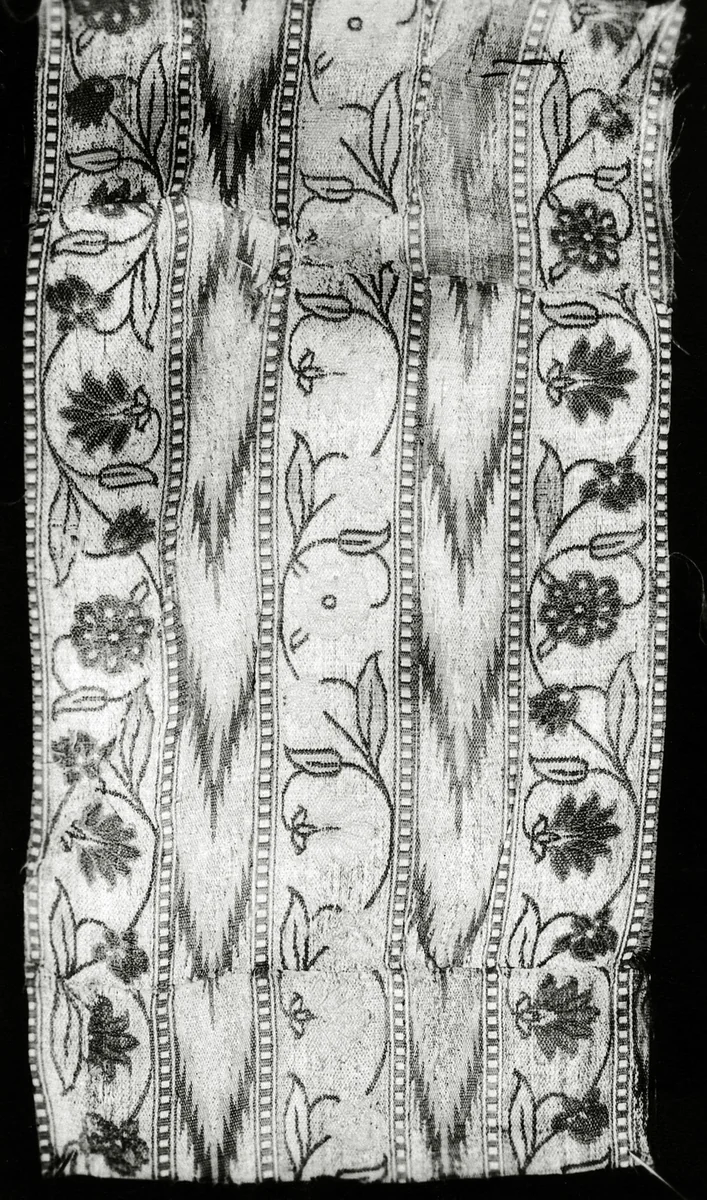 Fragment (Border) by Iran, textile, 1650-1700