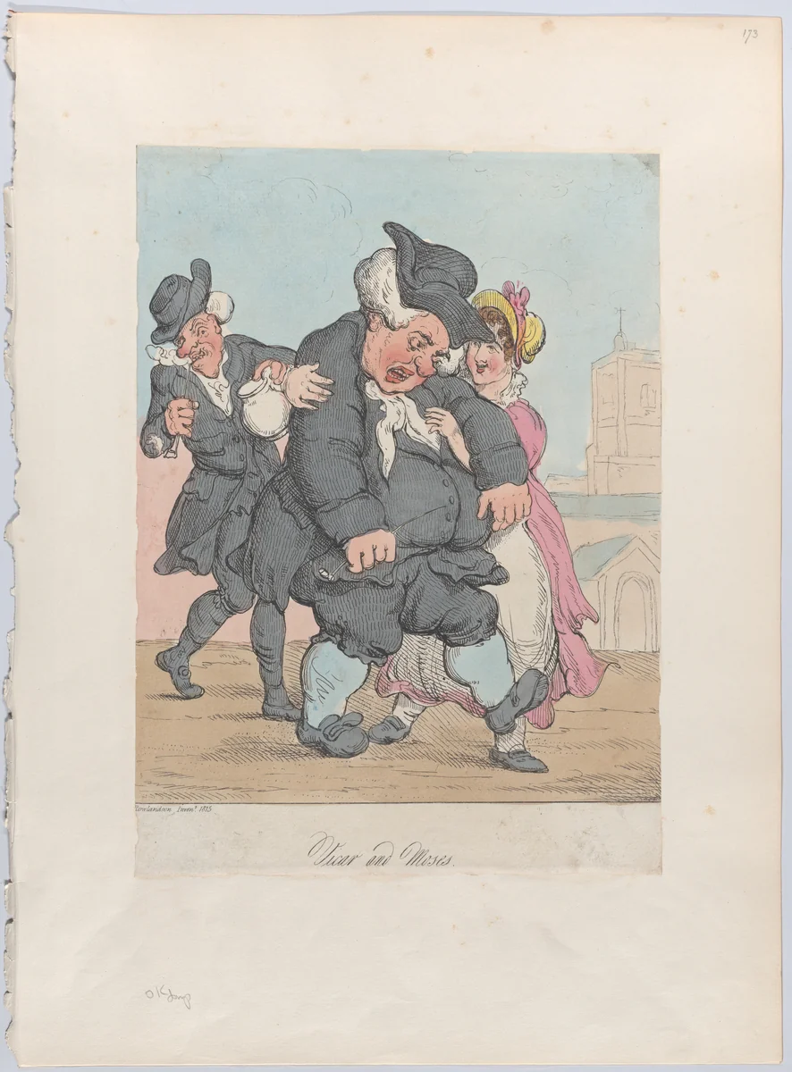 Vicar and Moses by Thomas Rowlandson, print, 1815