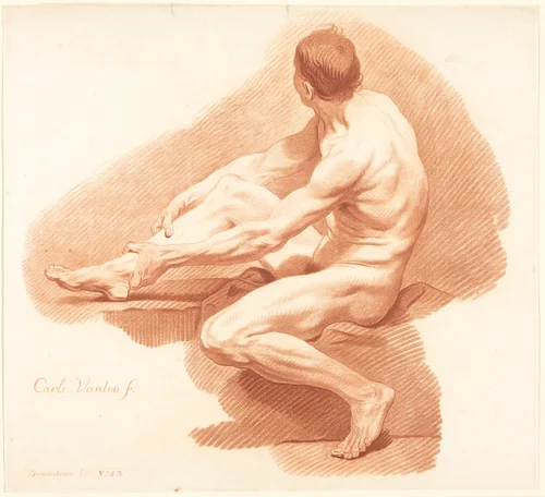 Academy by Gilles Demarteau the Elder, print, 1722-1776