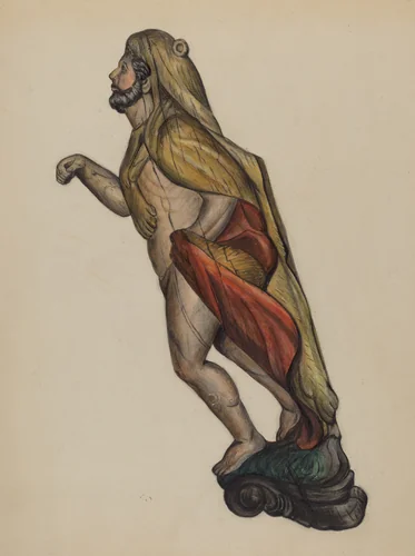Figurehead: Hercules by Virginia Richards, index of american design, 1937