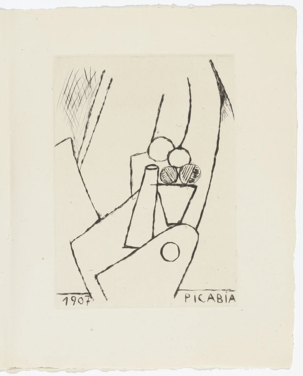 Plate (page 69) from Du Cubisme (On Cubism) by Francis Picabia, illustrated book, 1907