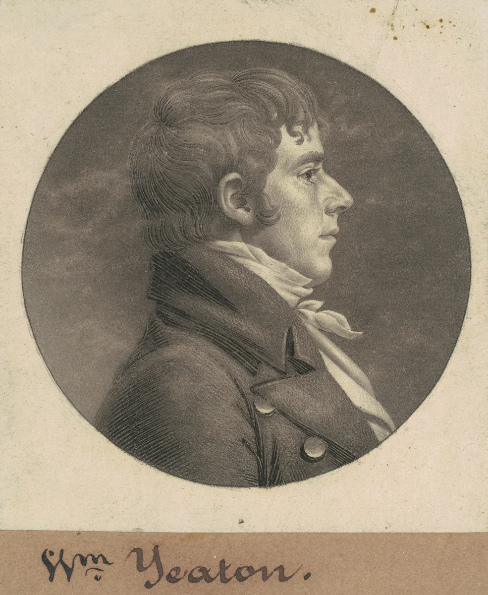 William Yeaton by Charles B. J. Févret de Saint-Mémin, print, 1807