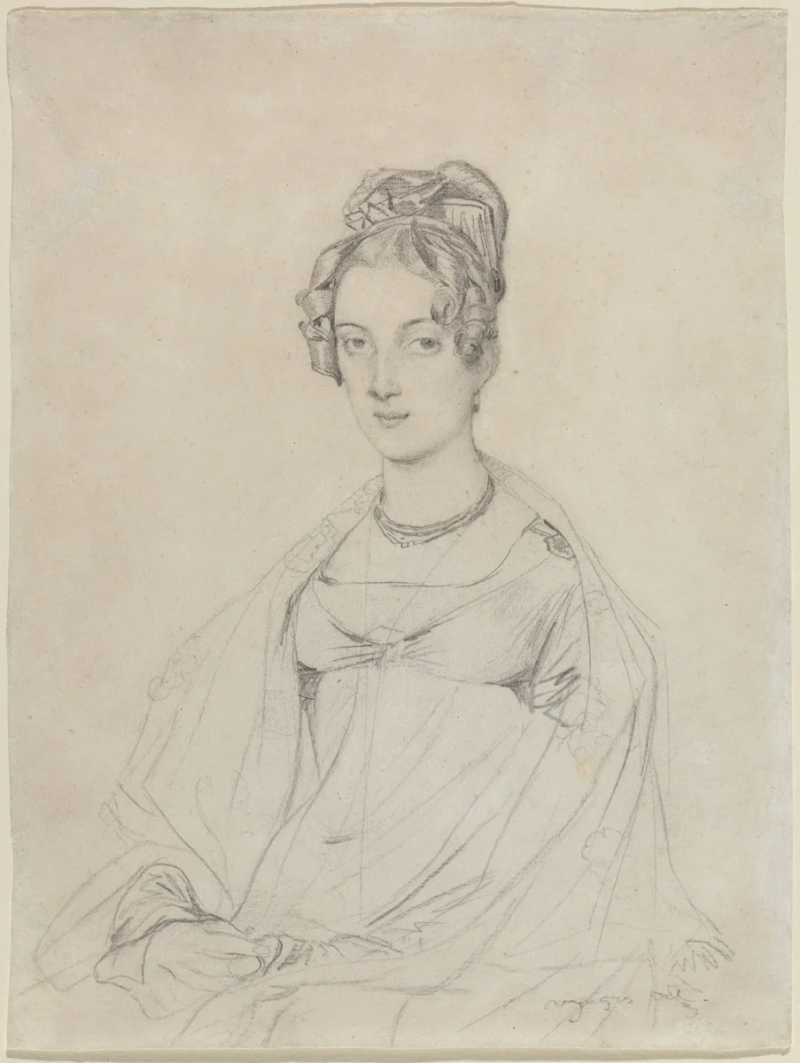 Mrs. Edward Dodwell by Jean-Auguste-Dominique Ingres, drawing, 1816-1817