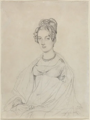 Mrs. Edward Dodwell by Jean-Auguste-Dominique Ingres, drawing, 1816-1817