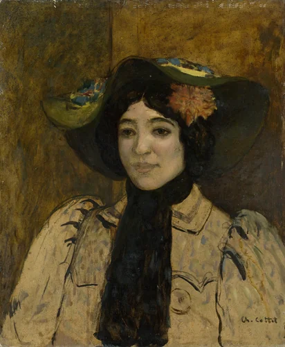 Portrait of a Woman by Charles Cottet, painting, 1895-1905