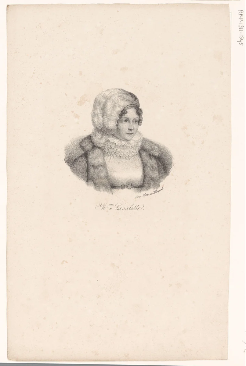 Portret van Émilie de Beauharnais by anonymous, print, 1818-1842