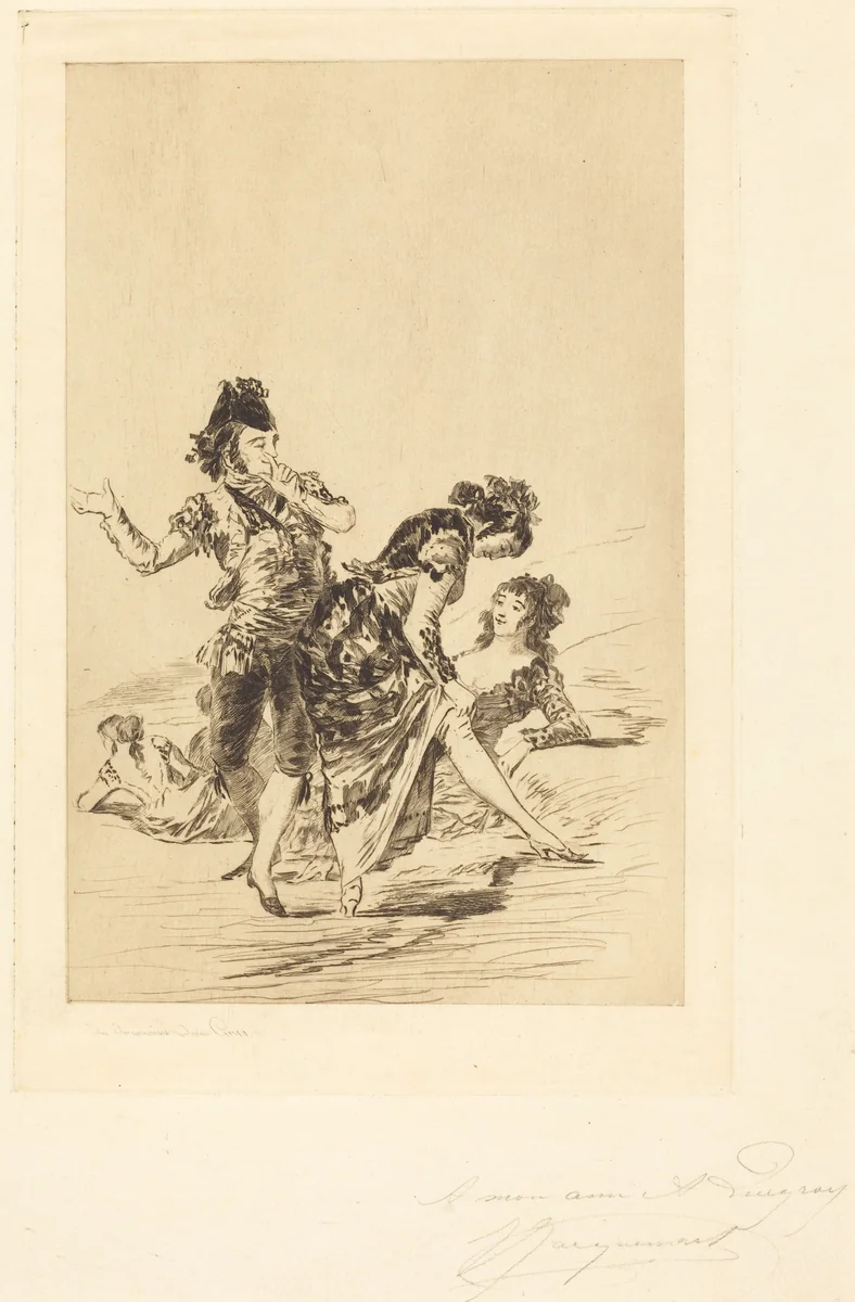 Spanish Scene (Scène espagnole) by Jules-Ferdinand Jacquemart
Francisco Goya, print, 1863