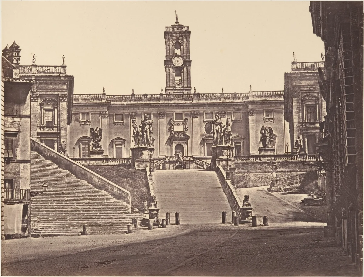 Campedoglio by Eugène Constant, photograph, 1848-1852