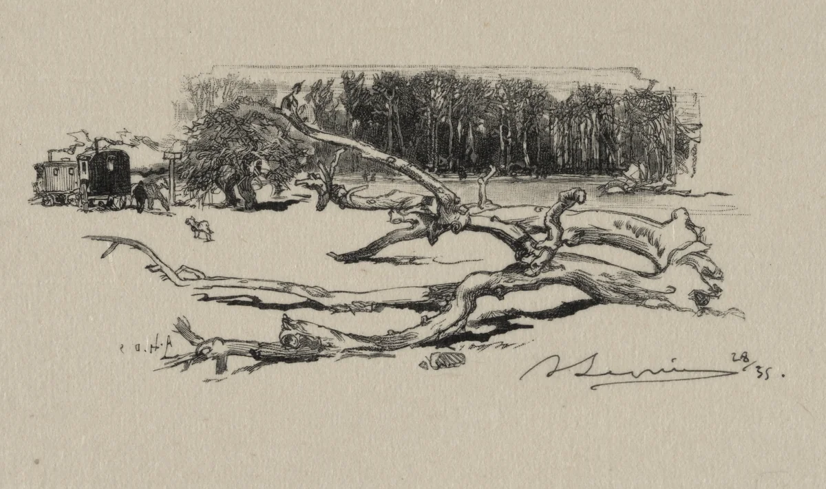 Carrefour de l'Epine by Auguste Louis Lepère, print, 1887