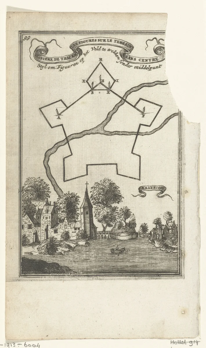 Illustratie voor 'Den Arbeid van Mars' van Allain Manesson Mallet by Romeyn de Hooghe, print, 1672
