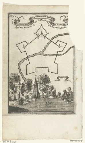 Illustratie voor 'Den Arbeid van Mars' van Allain Manesson Mallet by Romeyn de Hooghe, print, 1672