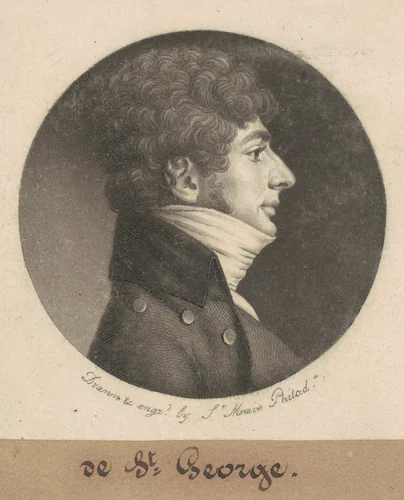 de St. George by Charles B. J. Févret de Saint-Mémin, print, 1800