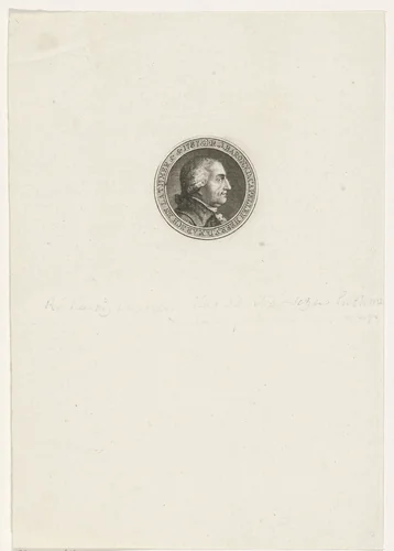 Portret van Robert Jasper van der Capellen by Abraham Jacobsz. Hulk, print, 1787