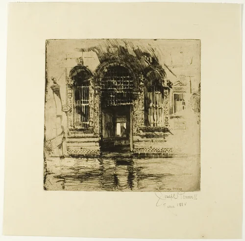 Doorway, Venice by Joseph Pennell, print, 1884