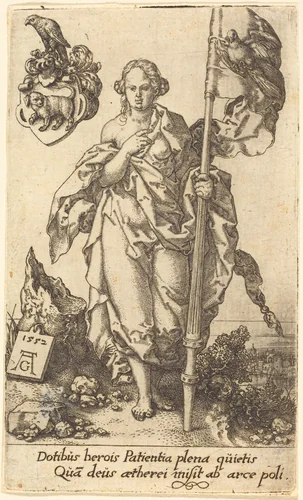 Patience by Heinrich Aldegrever, print, 1552