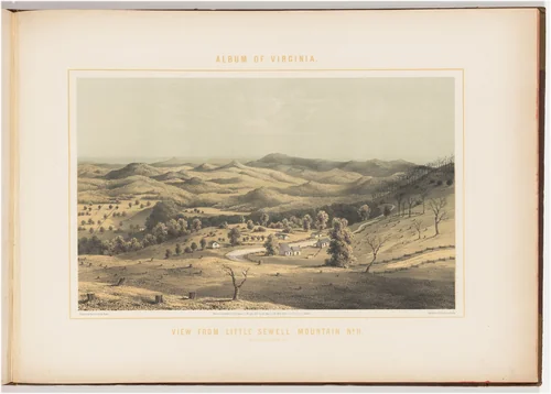 View from Little Sewell Mountain, No. 2 by Edward Beyer; Wilhelm Loeillot, print, 1857
